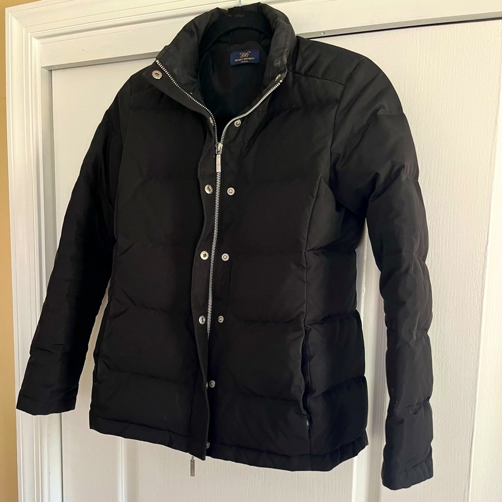 Women’s 346 Brooks Brothers Black Puffer Jacket - PETITE